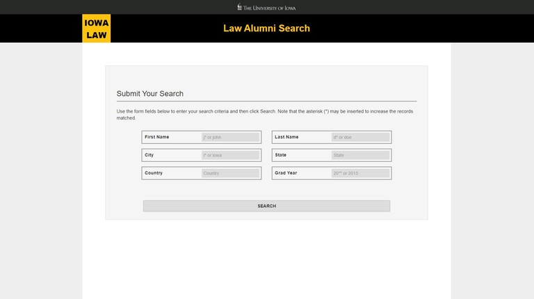 Law Alumni Directory Search