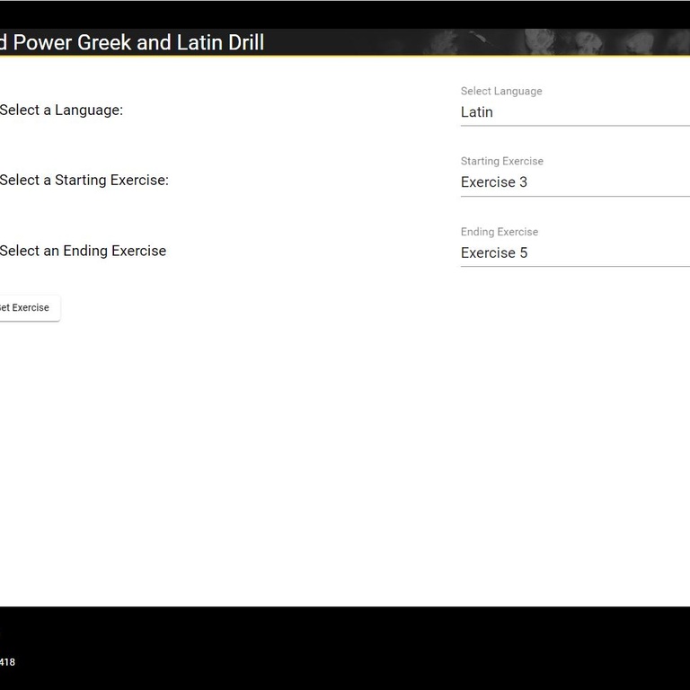 Classics Word Power Drill Lesson Select